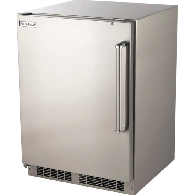Fire Magic 24-Inch 5.1 Cu. Ft. Left Hinge Outdoor Rated Compact Refrigerator - 3589-DL - Fire Magic Grills Fire Magic