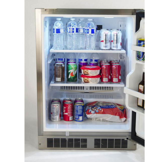 Fire Magic 24-Inch 5.1 Cu. Ft. Right Hinge Outdoor Rated Compact Refrigerator - 3589-DR - Fire Magic Grills Fire Magic