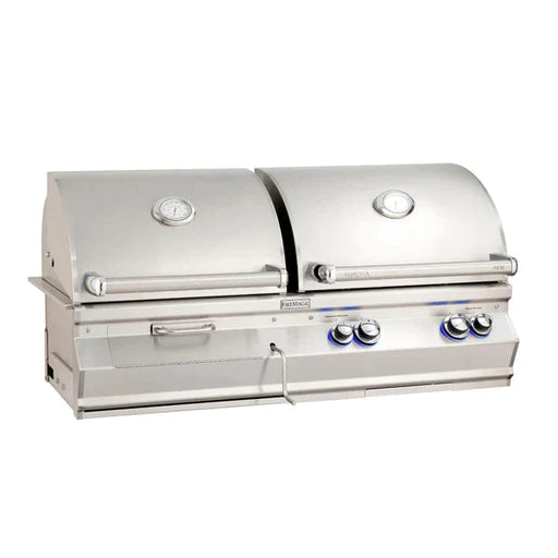 Fire Magic 46" Aurora Built-In Propane Gas & Charcoal Combo Grill in Stainless Steel - A830I-7LAP-CB Fire Magic
