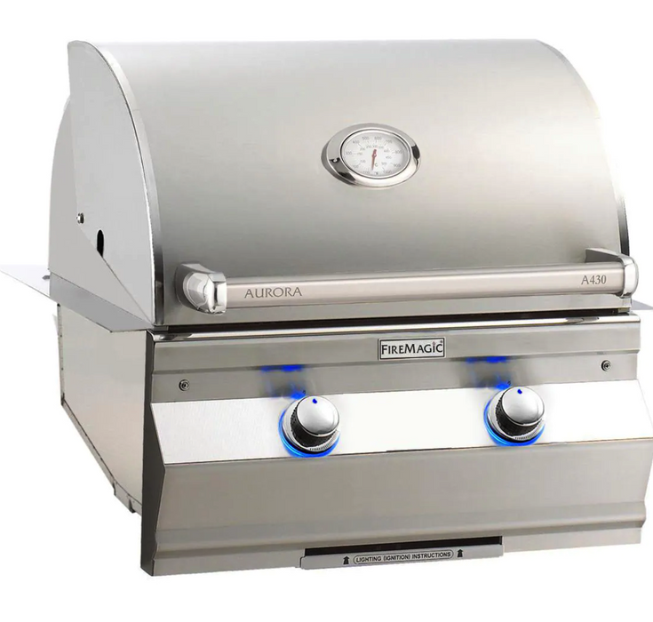 Fire Magic Aurora A430I 24-Inch Built-In Propane Gas Grill With Analog Thermometer - A430I-7EAP Fire Magic