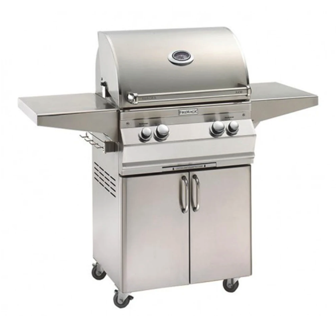 Fire Magic Aurora A430s 24-Inch Natural Gas Freestanding Grill w/ 1 Sear Burner and Analog Thermometer - A430S-7LAN-61 - Fire Magic Grills