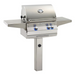 Fire Magic Aurora A430s 24-Inch Natural Gas In-Ground Post Mounted Grill w/ Backburner, Rotisserie Kit and Analog Thermometer - A430S-8EAN-G6 - Fire Magic Grills Fire Magic