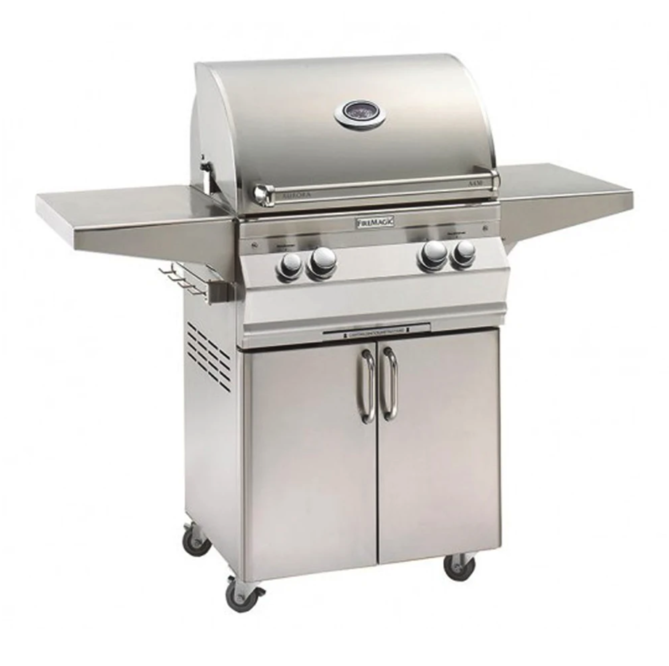 Fire Magic Aurora A430s 24-Inch Propane Gas Freestanding Grill w/ 1 Sear Burner and Analog Thermometer - A430S-7LAP-61 - Fire Magic Grills Fire Magic