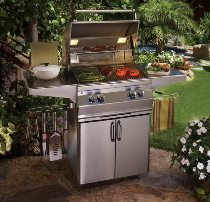 Fire Magic Aurora A430S 24-Inch Propane Gas Grill With Side Burner And Analog Thermometer - A430S-7EAP-62 - Fire Magic Grills Fire Magic