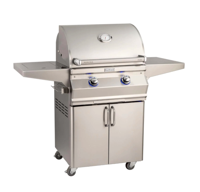 Fire Magic Aurora A430S 24-Inch Propane Gas Grill With Side Burner And Analog Thermometer - A430S-7EAP-62 - Fire Magic Grills Fire Magic