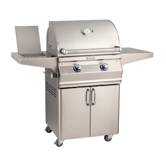 Fire Magic Aurora A430S 24-Inch Propane Gas Grill With Side Burner And Analog Thermometer - A430S-7EAP-62 - Fire Magic Grills Fire Magic