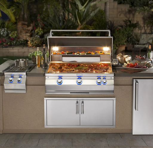 Fire Magic Aurora A540I 30-Inch Built-In Propane Gas Grill With One Infrared Burner, Rotisserie, And Analog Thermometer - A540I-8LAP - Fire Magic Grills Fire Magic