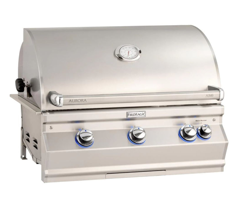 Fire Magic Aurora A540I 30-Inch Built-In Propane Gas Grill With Rotisserie And Analog Thermometer - A540I-8EAP - Fire Magic Grills Fire Magic
