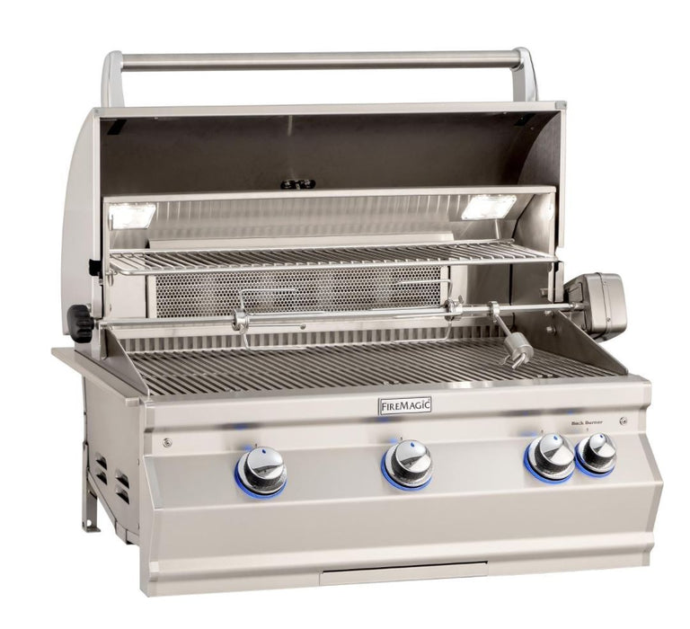 Fire Magic Aurora A540I 30-Inch Built-In Propane Gas Grill With Rotisserie And Analog Thermometer - A540I-8EAP - Fire Magic Grills Fire Magic