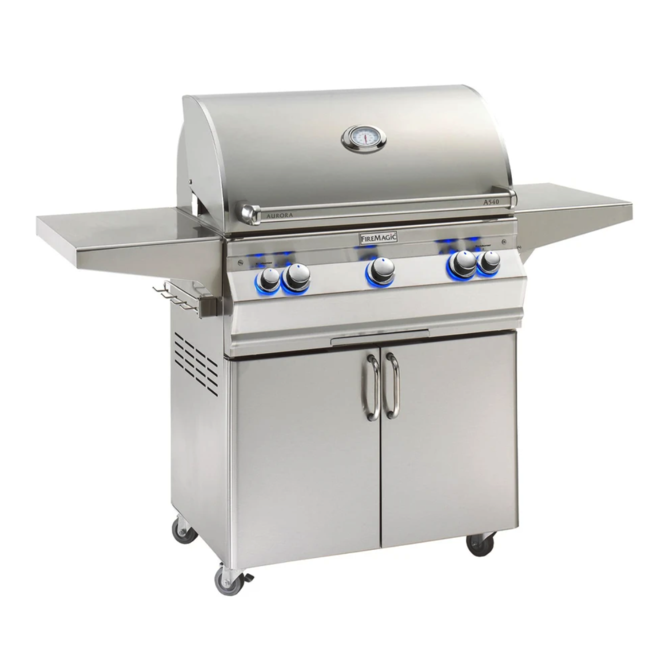Fire Magic Aurora A540s 30-Inch Natural Gas Freestanding Grill w/ Analog Thermometer - A540S-7EAN-61 - Fire Magic Grills Fire Magic