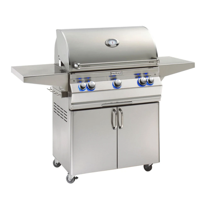Fire Magic Aurora A540s 30-Inch Propane Gas Freestanding Grill w/ Analog Thermometer - A540S-7EAP-61 - Fire Magic Grills Fire Magic