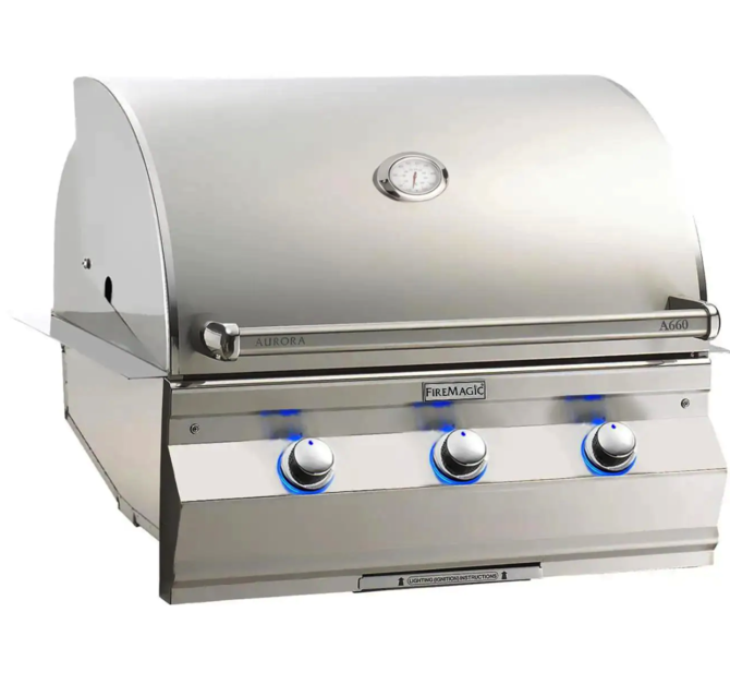 Fire Magic Aurora A660I 30-Inch Built-In Propane Gas Grill With Analog Thermometer - A660I-7EAP - Fire Magic Grills Fire Magic