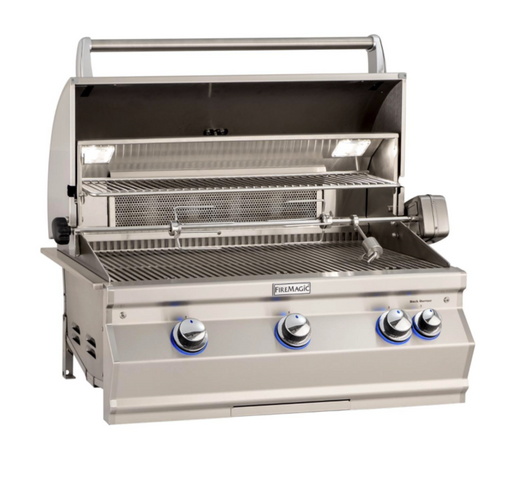 Fire Magic Aurora A660I 30-Inch Built-In Propane Gas Grill With Rotisserie And Analog Thermometer - A660I-8EAP - Fire Magic Grills Fire Magic