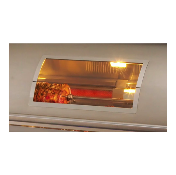 Fire Magic Aurora A660s 30-Inch Propane Gas Freestanding Grill w/ Flush Mounted Single Side Burner, Backburner, Rotisserie Kit, Magic View Window and Analog Thermometer - A660S-8EAP-62-W - Fire Magic Grills Fire Magic