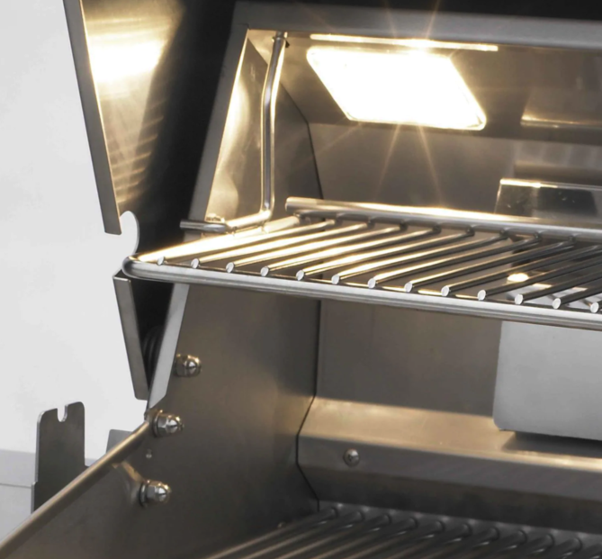 Fire Magic Aurora A660S 30-Inch Propane Gas Grill With One Infrared Burner, Rotisserie, Side Burner, And Analog Thermometer - A660S-8LAP-62 - Fire Magic Grills Fire Magic