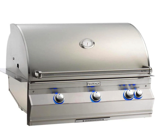 Fire Magic Aurora A790I 36-Inch Built-In Natural Gas Grill With Analog Thermometer - A790I-7EAN - Fire Magic Grills Fire Magic