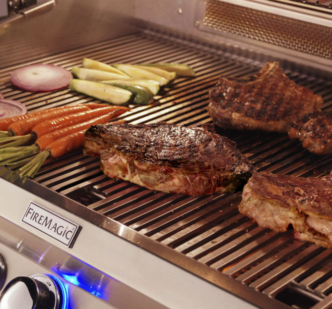 Fire Magic Aurora A790I 36-Inch Built-In Natural Gas Grill With Magic View Window And Analog Thermometer - A790I-7EAN-W - Fire Magic Grills Fire Magic