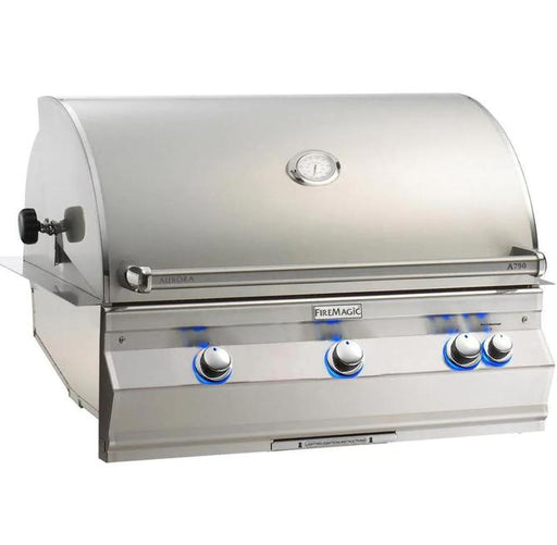 Fire Magic Aurora A790I 36-Inch Built-In Natural Gas Grill With One Infrared Burner, Rotisserie, And Analog Thermometer - A790I-8LAN Fire Magic