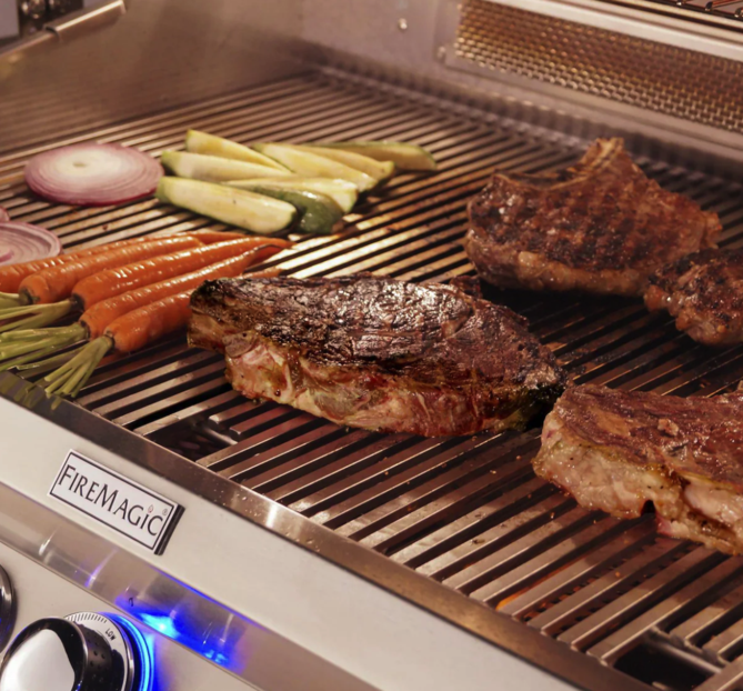 Fire Magic Aurora A790I 36-Inch Built-In Propane Gas Grill With Magic View Window And Analog Thermometer - A790I-7EAP-W - Fire Magic Grills Fire Magic