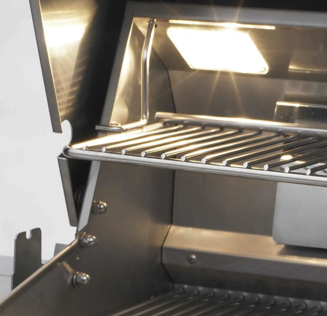 Fire Magic Aurora A790I 36-Inch Built-In Propane Gas Grill With One Infrared Burner, Magic View Window, And Analog Thermometer - A790I-7LAP-W - Fire Magic Grills Fire Magic