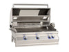 Fire Magic Aurora A790i 36" Propane Gas Built-In Grill w/ 1 Sear Burner, Backburner, Rotisserie Kit, Magic View Window and Analog Thermometer - A790I-8LAP-W Fire Magic