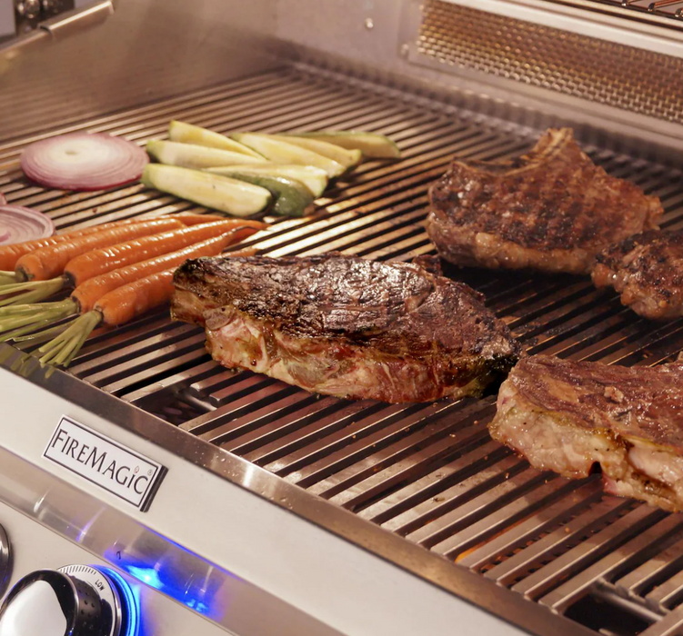 Fire Magic Aurora A830I 46-Inch Built-In Propane Gas & Charcoal Combo Grill With Rotisserie And Analog Thermometer - A830I-8EAP-CB - Fire Magic Grills Fire Magic