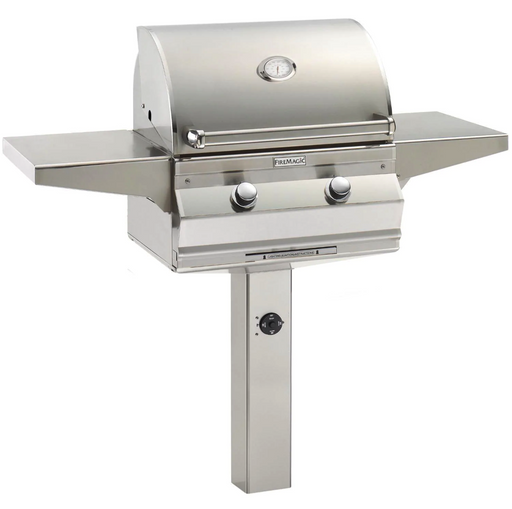 Fire Magic Choice C430S 24-Inch Propane Gas Grill With Analog Thermometer On In-Ground Post - C430S-RT1P-G6 - Fire Magic Grills Fire Magic