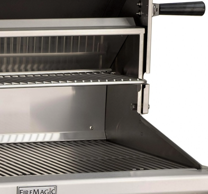 Fire Magic Choice Multi-User Accessible CMA430S 24-Inch Natural Gas Grill With Analog Thermometer On In-Ground Post - CMA430S-RT1N-G6 Fire Magic