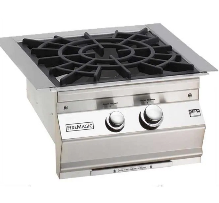 Fire Magic Classic Built-In Natural Gas Power Burner W/ Porcelain Coated Cast Iron Grid - 19-KB2N-0 - Fire Magic Grills Fire Magic