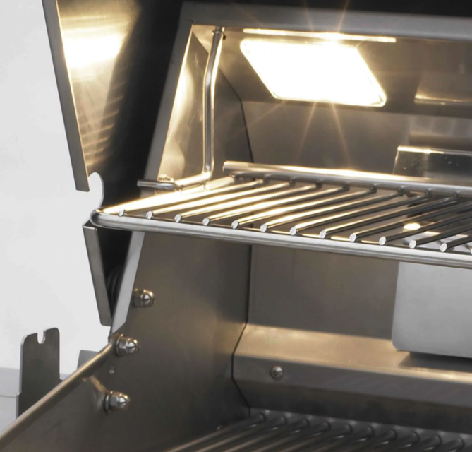 Fire Magic Echelon Black Diamond H790I 36-Inch Built-In Natural Gas Grill W/ Magic View Window, Rotisserie, & Digital Thermometer - H790I-8E1N-W - Fire Magic Grills Fire Magic