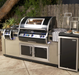 Fire Magic Echelon Black Diamond H790I 36-Inch Built-In Propane Gas Grill W/ One Infrared Burner, Magic View Window, Rotisserie, & Digital Thermometer - H790I-8L1P-W - Fire Magic Grills Fire Magic