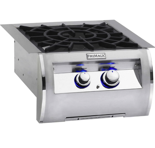 Fire Magic Echelon Diamond Built-In Propane Gas Power Burner W/ Porcelain Coated Cast Iron Grid - 19-5B2P-0 Fire Magic