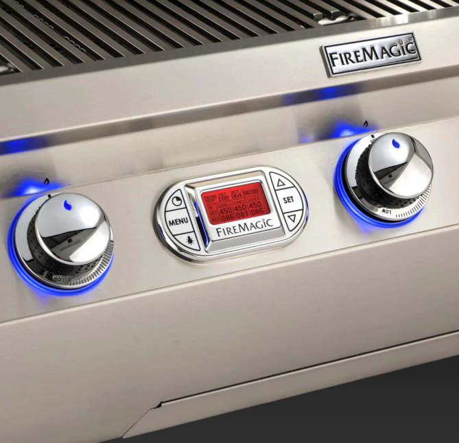 Fire Magic Echelon Diamond E1060I 48-Inch Built-In Propane Gas Grill W/ One Infrared Burner, Magic View Window, Rotisserie, & Digital Thermometer - E1060I-8L1P-W - Fire Magic Grills Fire Magic
