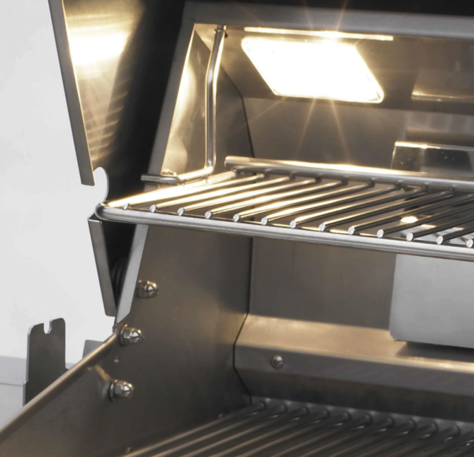 Fire Magic Echelon Diamond E1060I 48-Inch Built-In Propane Gas Grill W/ One Infrared Burner, Magic View Window, Rotisserie, & Digital Thermometer - E1060I-8L1P-W - Fire Magic Grills Fire Magic