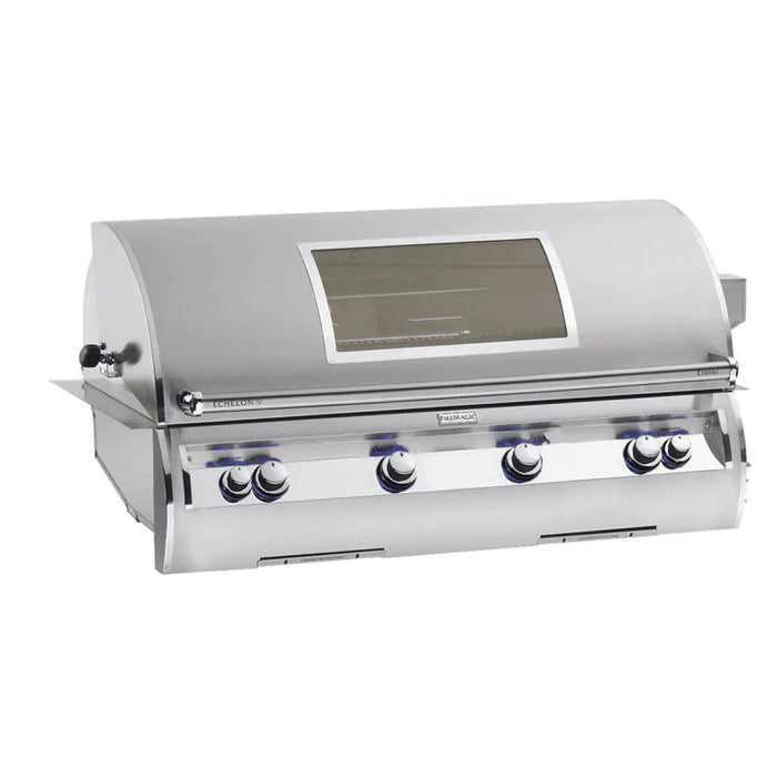 Fire Magic Echelon Diamond E1060i A Series 48" Built-In Gas Grill With Infrared Burner, Rotisserie, Analog Thermometer & Magic View Window, Natural Gas - E1060I-8LAN-W Fire Magic