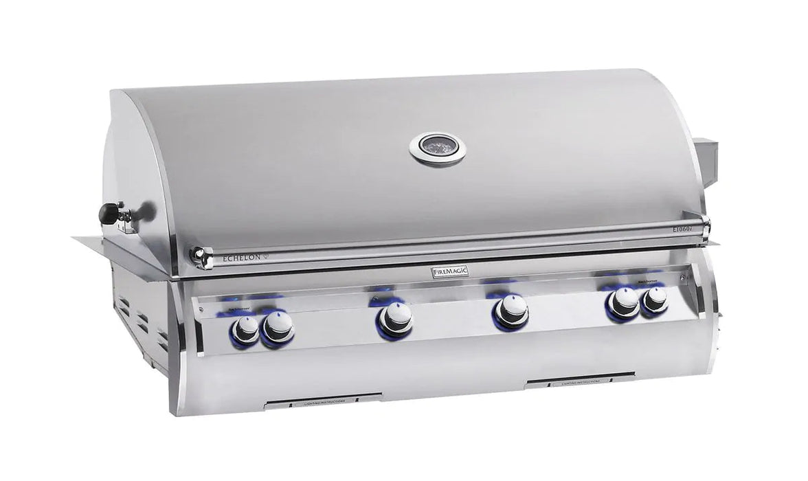 Fire Magic Echelon Diamond E1060i A Series 48" Built-In Gas Grill With Infrared Burner, Rotisserie & Analog Thermometer, Propane - E1060I-8LAP Fire Magic