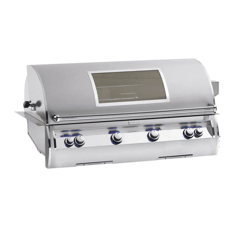 Fire Magic Echelon Diamond E1060i A Series 48" Built-In Gas Grill With Rotisserie, Analog Thermometer & Magic View Window, Natural Gas - E1060I-8EAN-W