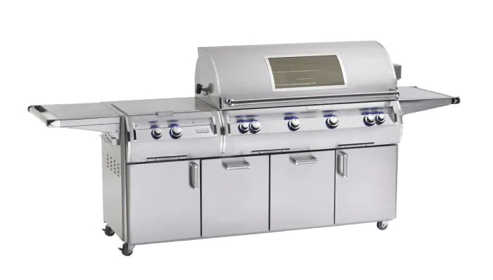Fire Magic Echelon Diamond E1060s 48" A Series Freestanding Gas Grill With Rotisserie, Infrared Burner, Power Burner, Analog Thermometer & Magic View Window, Propane - E1060S-8LAP-51-W Fire Magic