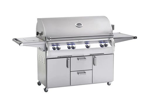 Fire Magic Echelon Diamond E1060s 48" A Series Freestanding Gas Grill With Rotisserie, Infrared Burner, Single Side Burner And Analog Thermometer, Natural Gas - E1060S-8LAN-62 Fire Magic