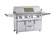 Fire Magic Echelon Diamond E1060s 48" Freestanding Gas Grill With Rotisserie, Infrared Burner, Single Side Burner, Digital Thermometer & Magic View Window, Propane - E1060S-8L1P-62-W Fire Magic