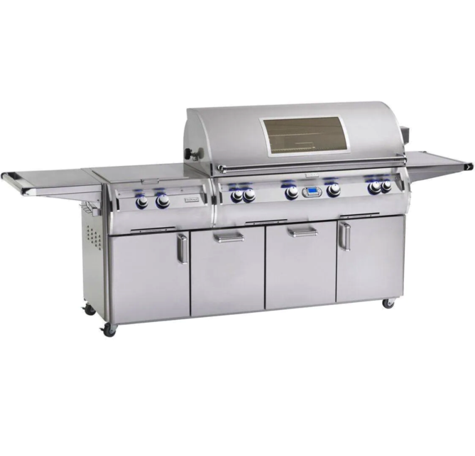 Fire Magic Echelon Diamond E1060S 48-Inch Propane Gas Grill W/ Power Burner, One Infrared Burner, Magic View Window, Rotisserie, & Digital Thermometer - E1060S-8L1P-51-W Fire Magic