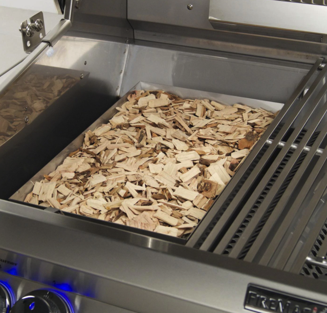Fire Magic Echelon Diamond E660I 30-Inch Built-In Natural Gas Grill W/ One Infrared Burner, Magic View Window, Rotisserie, & Digital Thermometer - E660I-8L1N-W - Fire Magic Grills Fire Magic