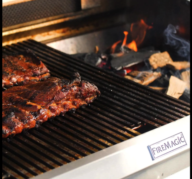 Fire Magic Echelon Diamond E660I 30-Inch Built-In Natural Gas Grill W/ One Infrared Burner, Rotisserie, & Digital Thermometer - E660I-8L1N - Fire Magic Grills Fire Magic