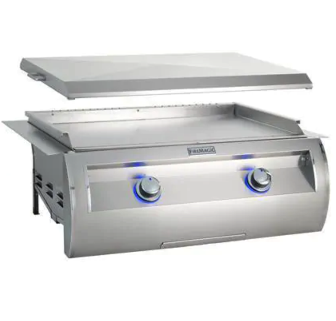 Fire Magic Echelon Diamond E660I 30-Inch Built-In Propane Gas Griddle With Stainless Steel Cover - E660I-0T4P - Fire Magic Grills Fire Magic