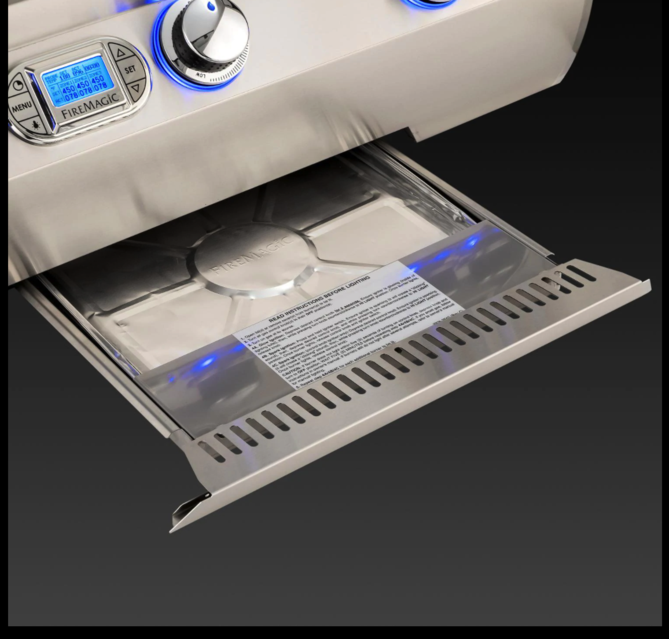 Fire Magic Echelon Diamond E660I 30-Inch Built-In Propane Gas Grill W/ Magic View Window, Rotisserie, & Digital Thermometer - E660I-8E1P-W - Fire Magic Grills Fire Magic
