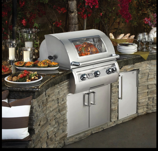 Fire Magic Echelon Diamond E660I 30-Inch Built-In Propane Gas Grill W/ Magic View Window, Rotisserie, & Digital Thermometer - E660I-8E1P-W - Fire Magic Grills Fire Magic