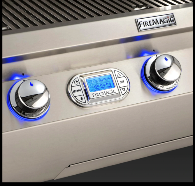Fire Magic Echelon Diamond E660I 30-Inch Built-In Propane Gas Grill W/ Magic View Window, Rotisserie, & Digital Thermometer - E660I-8E1P-W - Fire Magic Grills Fire Magic