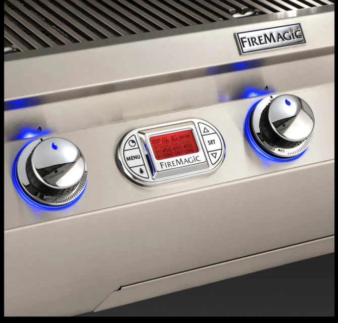 Fire Magic Echelon Diamond E660I 30-Inch Built-In Propane Gas Grill W/ Magic View Window, Rotisserie, & Digital Thermometer - E660I-8E1P-W - Fire Magic Grills Fire Magic