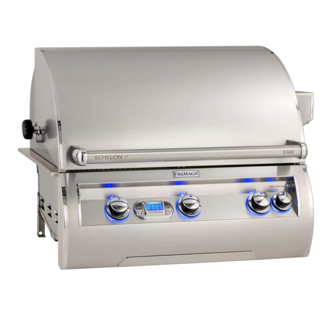 Fire Magic Echelon Diamond E660I 30-Inch Built-In Propane Gas Grill With Rotisserie and Digital Thermometer - E660I-8E1P - Fire Magic Grills Fire Magic