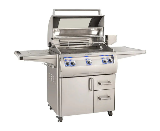 Fire Magic Echelon Diamond E660s 30" A Series Freestanding Gas Grill With Rotisserie, Infrared Burner, Single Side Burner, Analog Thermometer & Magic View Window , Propane - E660S-8LAP-62-W Fire Magic